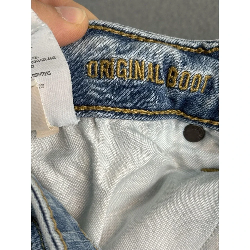 American Eagle Original Boot Jeans Mens 31x32 Light Blue Bootcut Active Flex